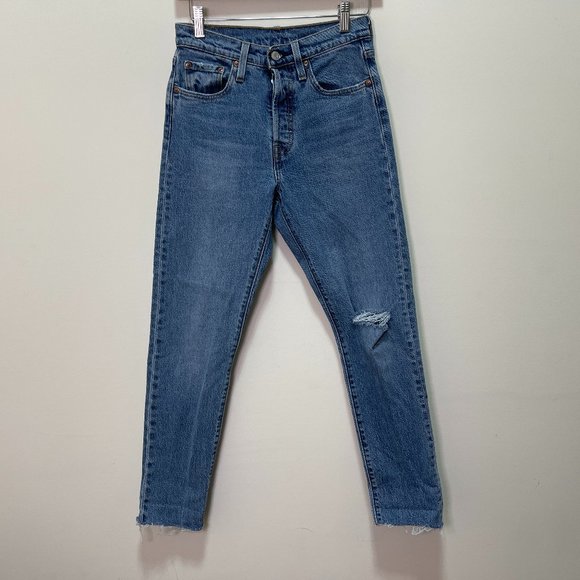 Levi's 501 High Rise Skinny Jean sz 25 - Picture 4 of 16